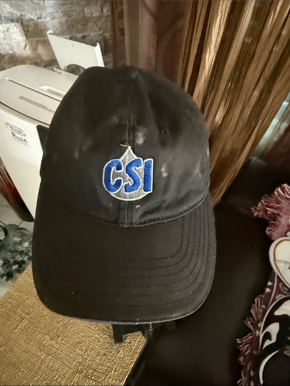 CSI Embroidered Black Baseball Cap